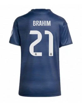 Billige Real Madrid Brahim Diaz #21 Bortedrakt Dame 2025-26 Kortermet